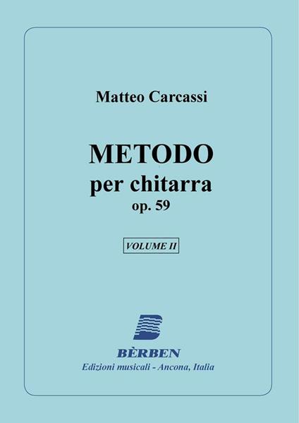  M. Carcassi. Metodo per Chitarra Op. 59. vol.2. Manuale Ed - copertina