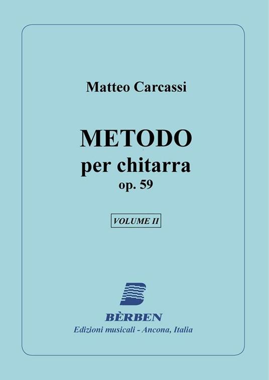  M. Carcassi. Metodo per Chitarra Op. 59. vol.2. Manuale Ed - copertina