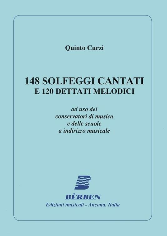  Q. Curzi. 148 Solfeggi Cantati e 120 Dettati Melodici - copertina
