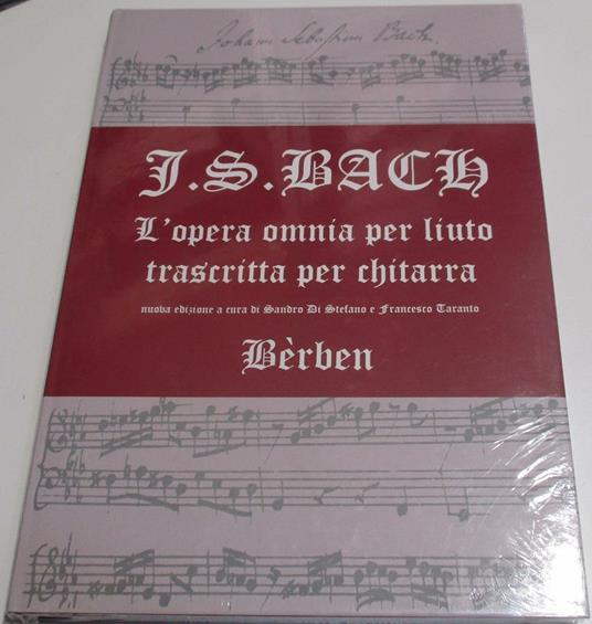  Opera Omnia per Liuto -  Johann Sebastian Bach - copertina