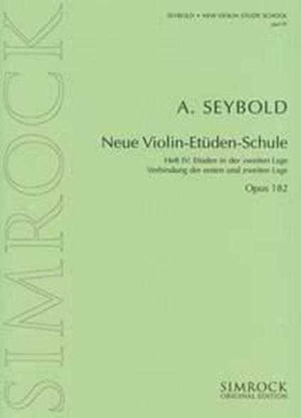  Neue Violin Etudes 3 Op.182. violino -  Arthur Seybold - copertina