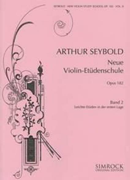  Neue Violin Etudes 2 Op.182. violino -  Arthur Seybold - copertina