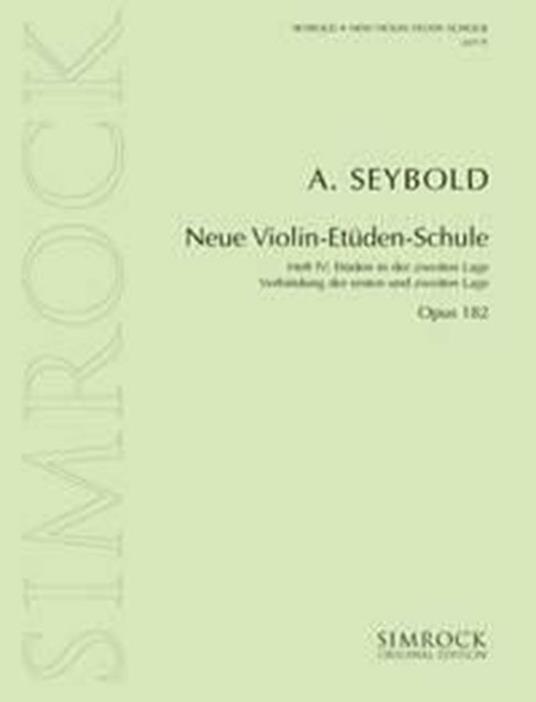  Neue Violin Etudes 4 Op.182. violino -  Arthur Seybold - copertina