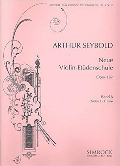  Neue Violin Etudes 6 Op.182. violino -  Arthur Seybold - copertina