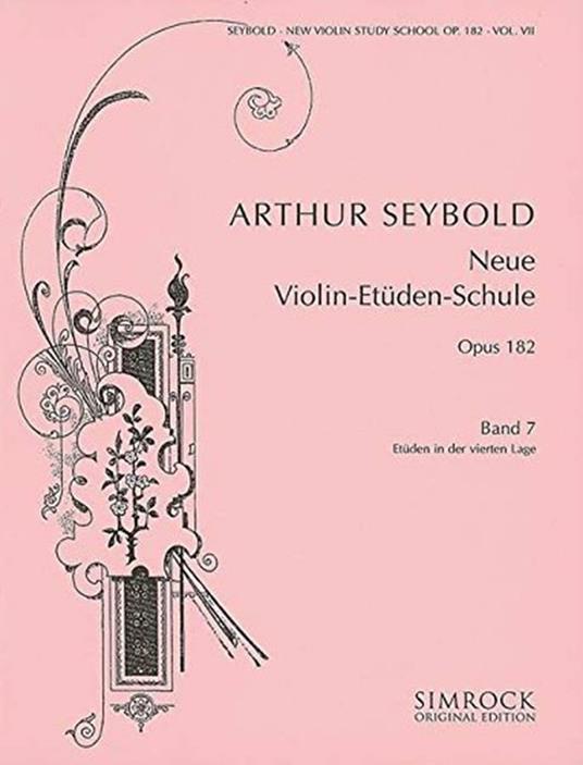  Neue Violin Etudes 7 Op.182. violino -  Arthur Seybold - copertina