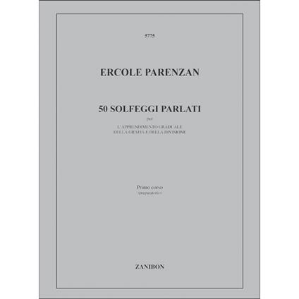  50 Solfeggi Parlati - Grafia e Divisione - E. Parenzan -  E. Parenzan - copertina