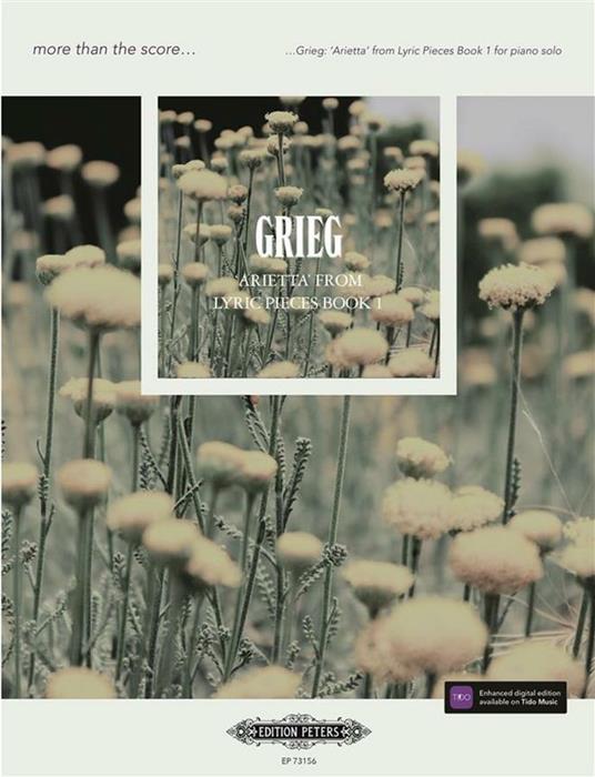  Grieg: Arietta from Lyric Pieces Book 1. Pianoforte solo. spartito -  Edvard Grieg - copertina