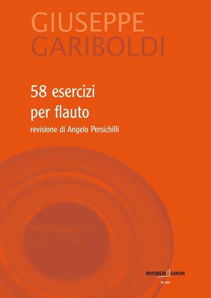  G. Gariboldi. 58 Esercizi per Flauto. Ed - copertina