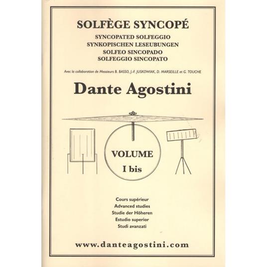  Solfège syncopé. Vol. 1 bis - copertina