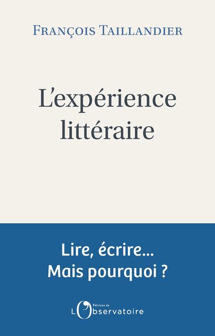 L'expérience littéraire