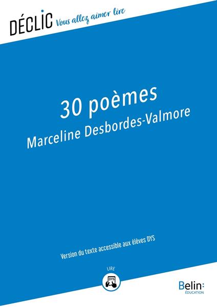 30 poèmes de Marceline Desbordes Valmore - DYS - Marceline Desbordes Valmore - ebook