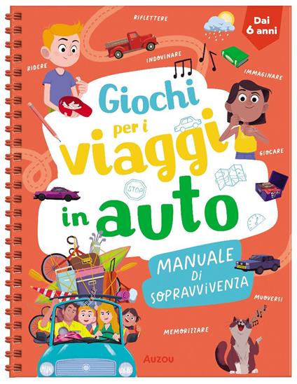Giochi per i viaggi in auto. Manuale di sopravvivenza. Ediz. a spirale - Mathilde Paris - copertina