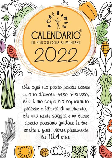 Calendario di psicologia alimentare 2022. Nuova ediz. - Letizia Attanasio - copertina