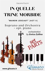 «In quelle trine morbide» from «Manon Lescaut» for soprano and orchestra. Parts. Parti