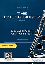 The entertainer. Ragtime. Clarinet quartet. Score & parts. Partitura e parti