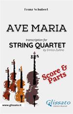 Ave Maria. String Quartet score & parts. Partitura e parti