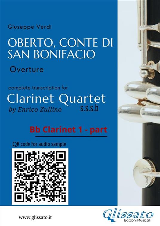 Oberto, Conte di San Bonifacio. Overture. Clarinet quartet. Parts. Parti - Giuseppe Verdi - ebook
