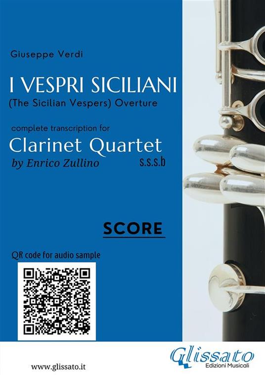 I vespri siciliani. Overture. Clarinet Quartet (score). Partitura - Giuseppe Verdi - ebook