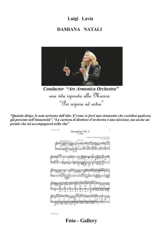 Damiana Natali. Conductor «Ars Armonica Orchestra». Una vita ispirata alla musica - Luigi Lavia - copertina