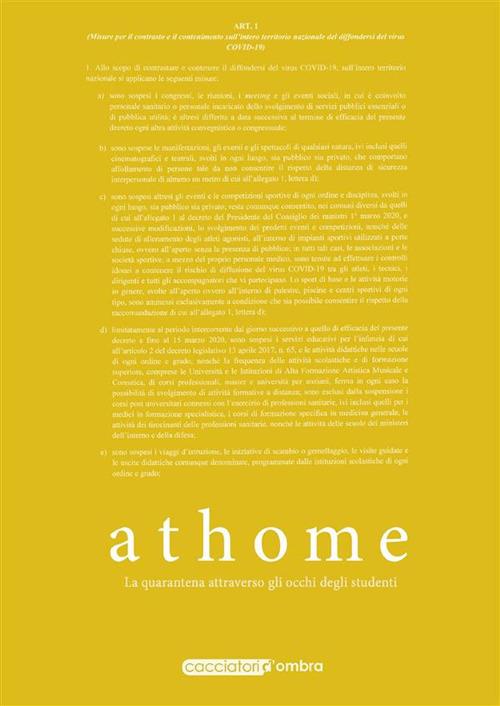 At home. la quarantena attraverso gli occhi degli studenti - Cacciatori d'Ombra - ebook