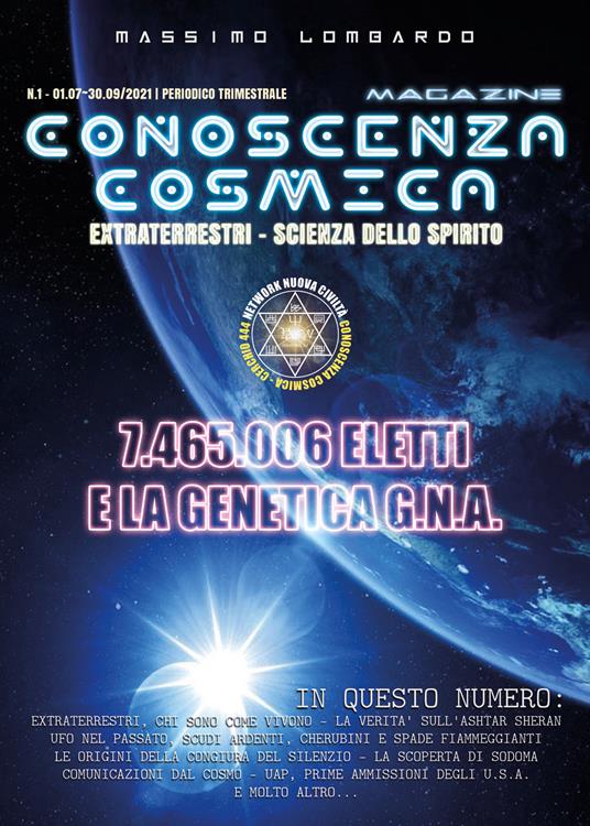 Conoscenza cosmica magazine (2021). Vol. 1 - Massimo Lombardo - copertina
