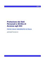 Protezione dei dati personali e diritto di accesso agli atti. Focus sulle università in Italia