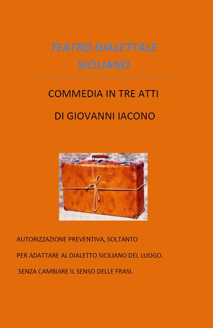 Teatro dialettale siciliano - Giovanni Iacono - copertina
