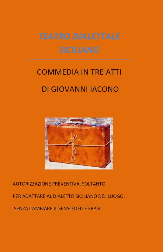 Teatro dialettale siciliano - Giovanni Iacono - copertina