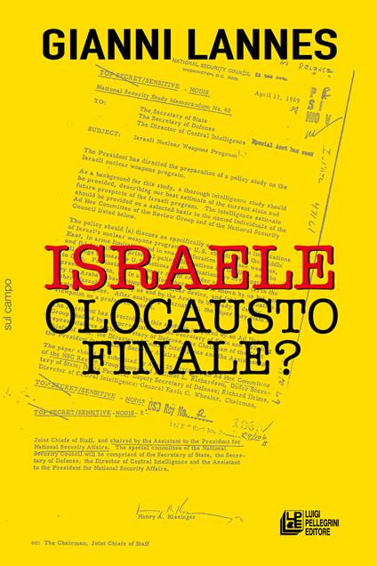 Israele olocausto finale? - Gianni Lannes - copertina