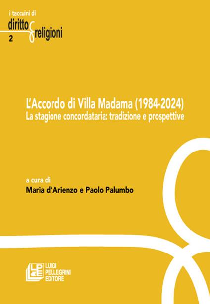 L'accordo di villa Madama (1984-2024). La stagione concordataria: tradizione e prospettive - copertina