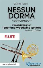 Nessun Dorma from «Turandot». Tenor & Woodwind Quintet (flute part). Parti