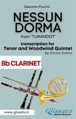 Nessun Dorma from «Turandot». Tenor & Woodwind Quintet (Clarinet part). Parti