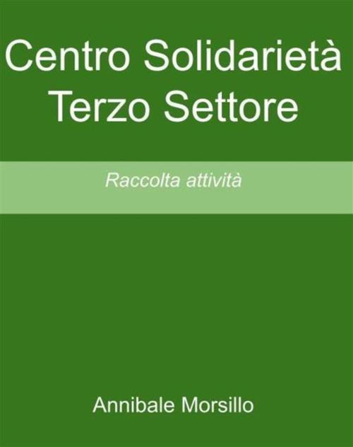 Centro Solidarietà Terzo Settore. Raccolta attività - Annibale Morsillo - ebook