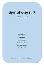 Symphony N. 3 Third Movement by J. Brahms