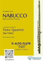 Nabucco. Overture. Flute quartet. G Alto Flute instead Fl. 4 part