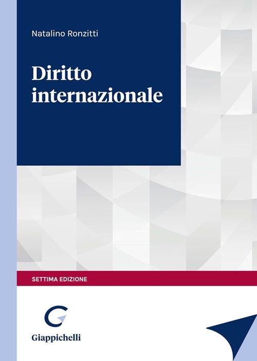 Diritto internazionale - Natalino Ronzitti - copertina