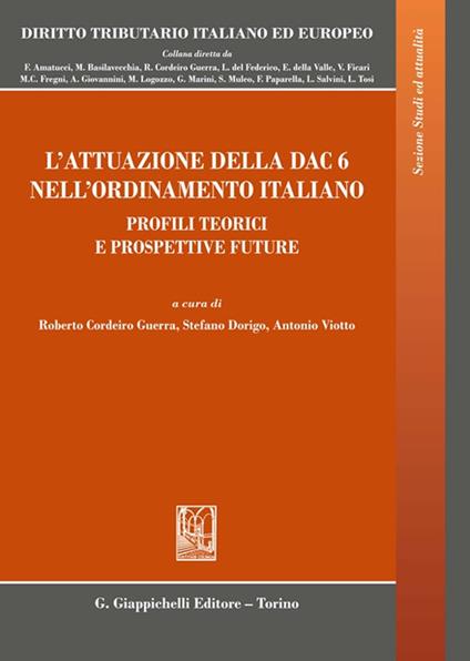 L'attuazione della DAC 6 nell'ordinamento italiano. Profili teorici e prospettive future - copertina