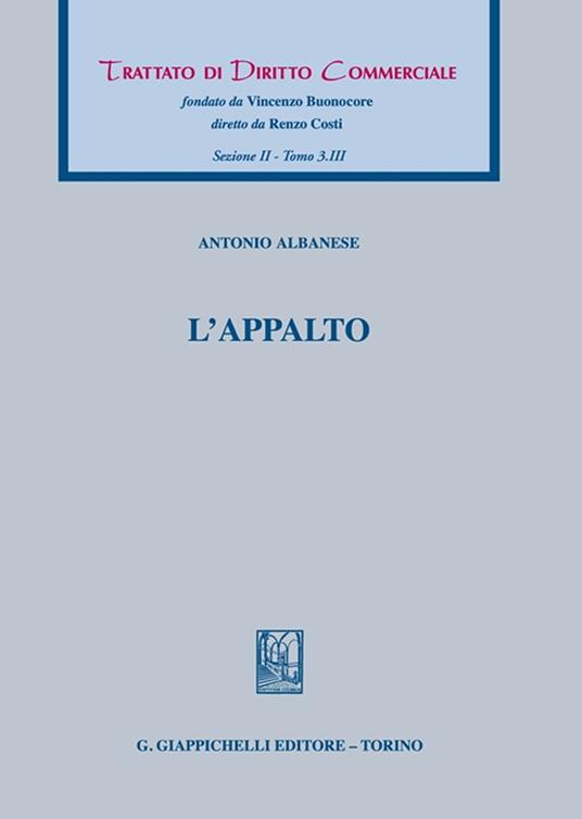 L'appalto - Antonio Albanese - copertina