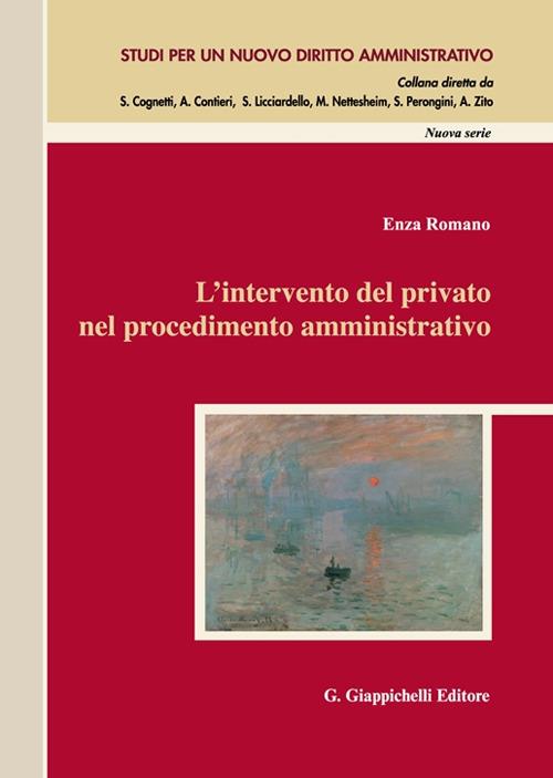 L'intervento del privato nel procedimento amministrativo - Enza Romano - copertina