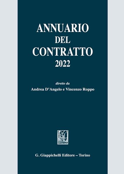 Annuario del contratto 2022 - copertina