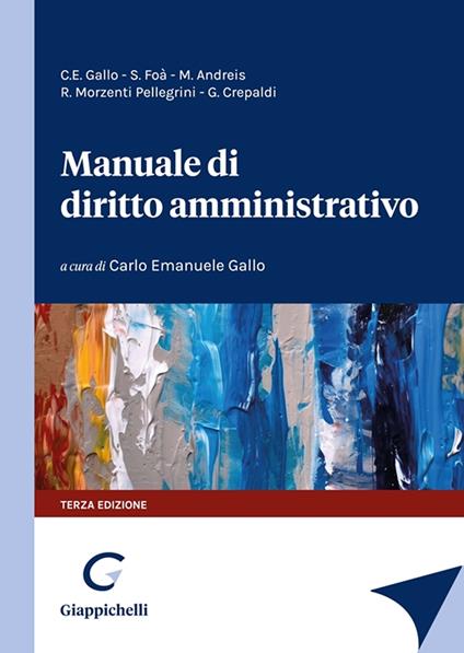 Manuale di diritto amministrativo - copertina