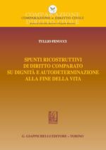 Spunti ricostruttivi di diritto comparato su dignità e autodeterminazione alla fine della vita