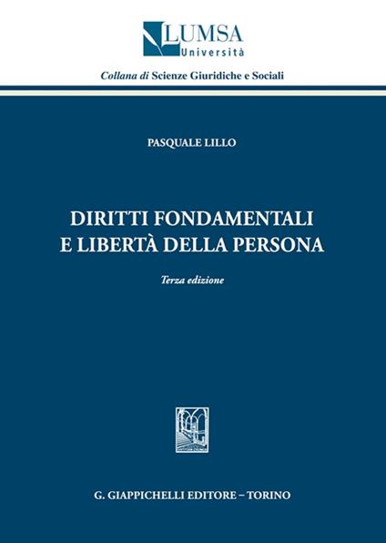 Diritti fondamentali e libertà della persona - Pasquale Lillo - copertina