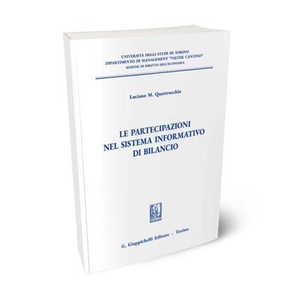 Le partecipazioni nel sistema informativo di bilancio - Luciano Quattrocchio - copertina