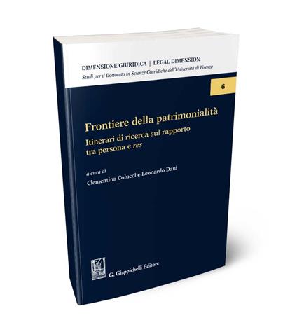 Frontiere della patrimonialità. Itinerari di ricerca sul rapporto tra persona e res - copertina