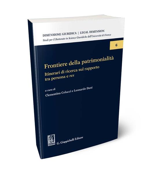 Frontiere della patrimonialità. Itinerari di ricerca sul rapporto tra persona e res - copertina