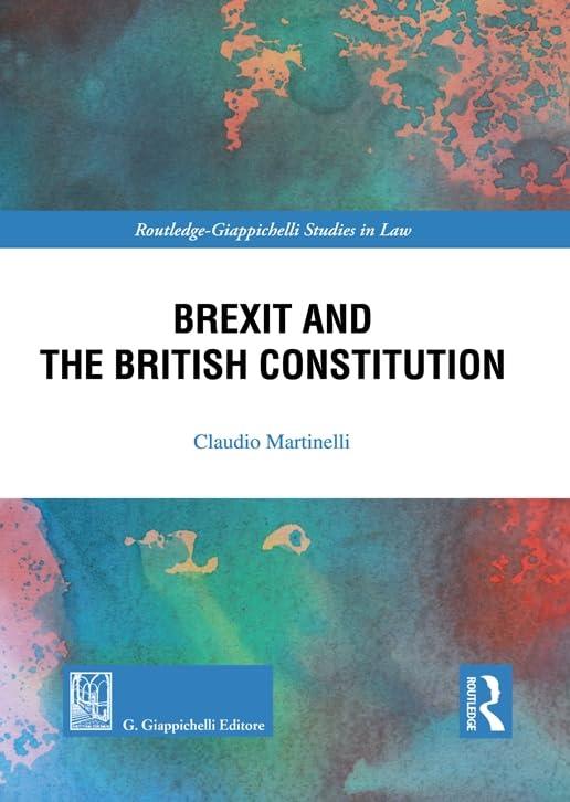 Brexit and the British Constitution - Claudio Martinelli - copertina