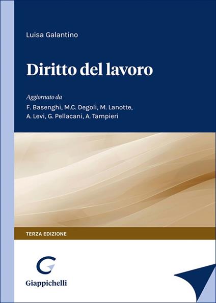 Diritto del lavoro - Luisa Galantino - copertina