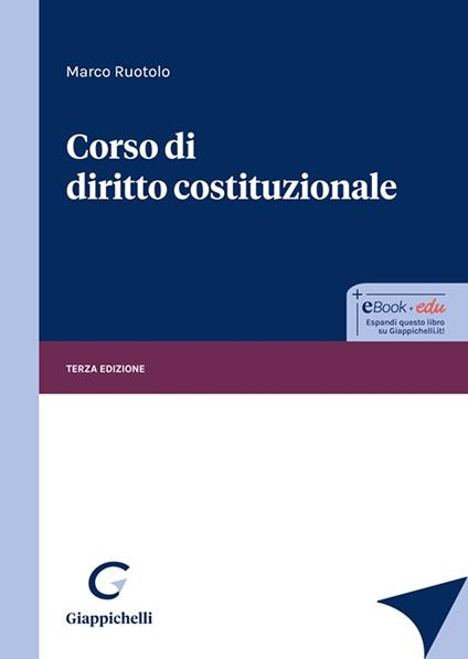Corso di diritto costituzionale - Marco Ruotolo - copertina