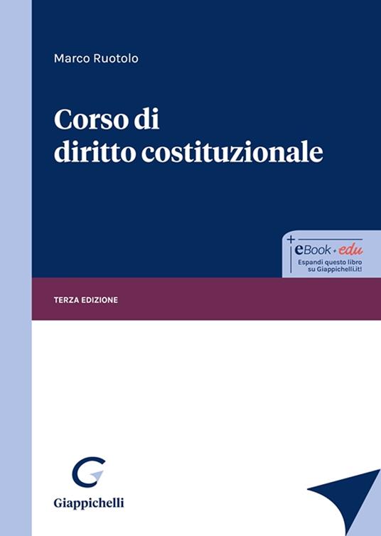 Corso di diritto costituzionale - Marco Ruotolo - copertina